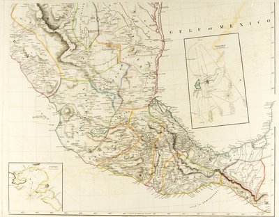 Neue Karte von Mexiko und angrenzenden Provinzen von Aaron Arrowsmith