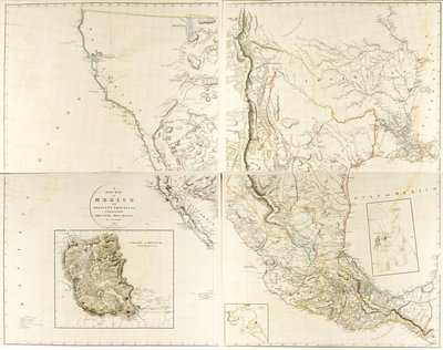 Eine neue Karte von Mexiko und angrenzenden Provinzen von Aaron Arrowsmith