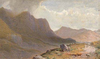 Szene zwischen Capel Curig und Llyn Ogwen, am Kopf von Nant Ffrancon, Nordwales von Aaron Edwin Penley