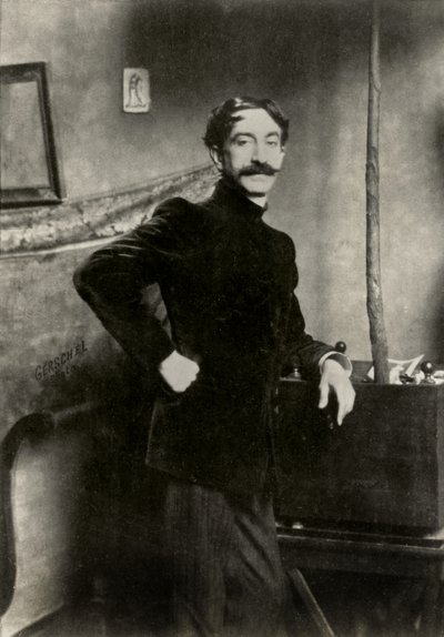 Porträt des französischen Malers Antonio De La Gandara (1862 von Aaron Gerschel
