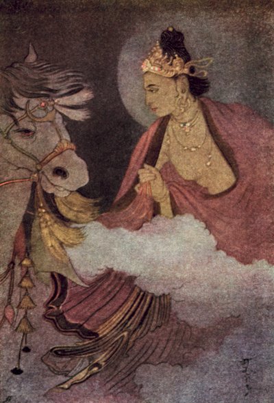 Abreise von Prinz Siddhartha von Abanindranath Tagore