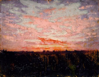 Sonnenaufgang oder Sonnenuntergang, Studie für das Buch, Concealing Coloration in the Animal Kingdom, ca. 1905-1909 von Abbott Handerson Thayer