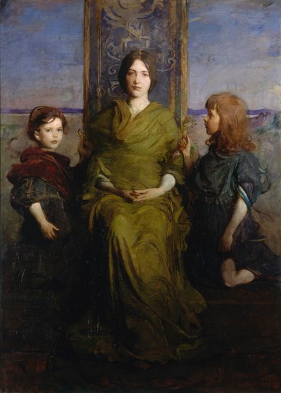 Thronende Jungfrau von Abbott Handerson Thayer