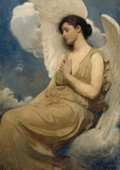 Geflügelte Figur von Abbott Handerson Thayer