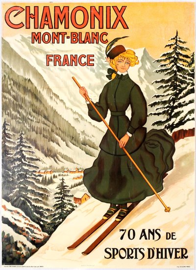 Chamonix Mont Blanc 70 Jahre Wintersport von Abel Faivre