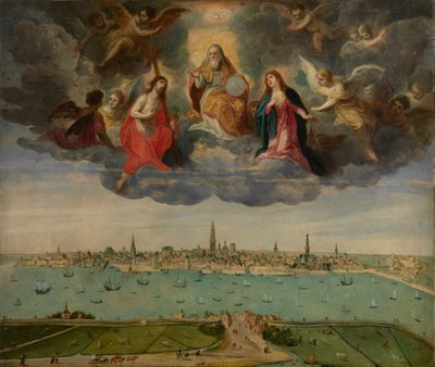 Antwerpen und das Vlaams Hoofd im Jahr 1600, ca. 1600 von Abel Grimmer or Grimer