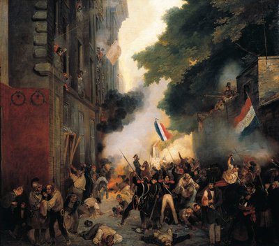 Episode der Revolution von 1830, Julitag: Angriff auf die Kaserne in der Babylonstraße am 29. Juli von Abel Lordon