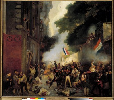 Episode der Revolution von 1830, Julitag: Angriff auf die Kaserne in der Babylonstraße am 29. Juli von Abel Lordon
