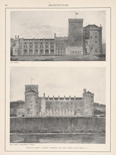 Castle Gould, Hempstead House, 1904 von Abner J. Haydel