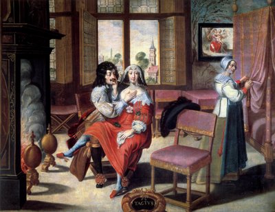 Die fünf Sinne: der Tastsinn (Detail) von Abraham (after) Bosse