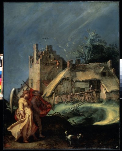 Der junge Tobias und der Engel von Abraham Bloemaert
