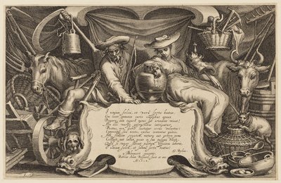 Titelseite, "Die Bauernhaus- und Landschaftsserie" von Abraham Bloemaert