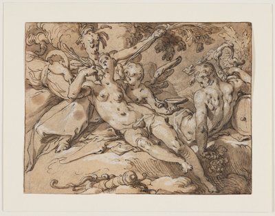Venus und Bacchus von Abraham Bloemaert