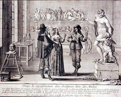 Ein Bildhauer in seinem Atelier von Abraham Bosse