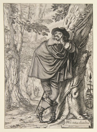James Howell, Frontispiz zu seiner Dendrologie ou le Forest de Dordonne von Abraham Bosse