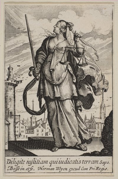 Gerechtigkeit, 1636 von Abraham Bosse