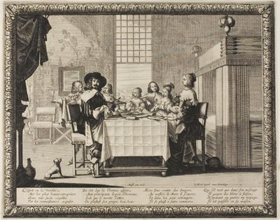 Männlichkeit, Tafel drei aus Die vier Lebensalter des Menschen von Abraham Bosse