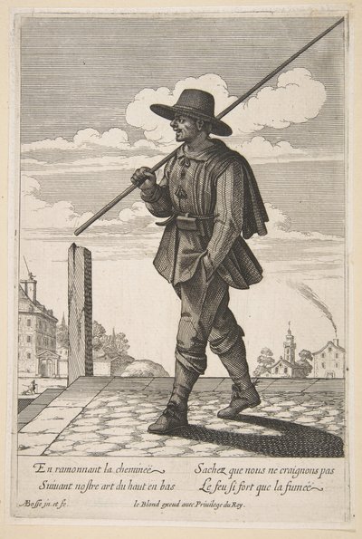Der Schornsteinfeger, Mitte bis Ende des 17. Jahrhunderts von Abraham Bosse