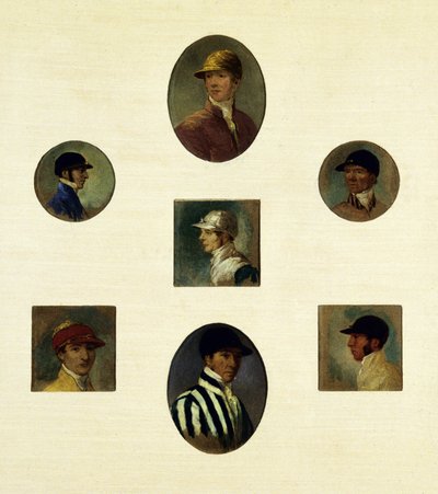 Studien von Jockeys, ca. 1830 von Abraham Cooper