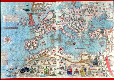 Katalanischer Atlas, 1375 von Abraham & Cresques Jehuda (1360-1410) Cresques