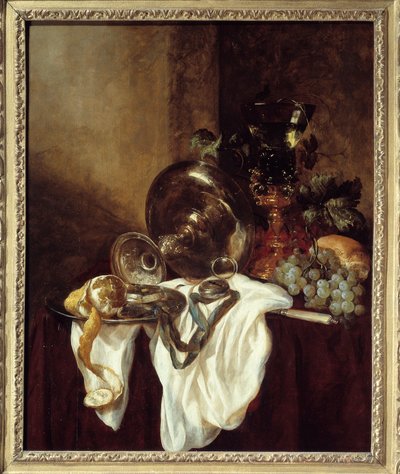 Silberpokal, Gemälde von Abraham Van Beyeren von Abraham Hendricksz van Beyeren