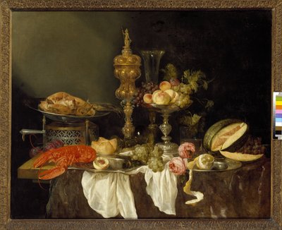 Stillleben mit einem Hummer und einem Truthahn von Abraham Hendricksz van Beyeren