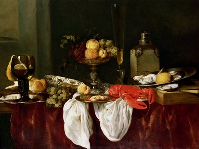 Stillleben mit Hummer von Abraham Hendricksz van Beyeren