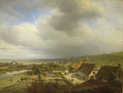 Blick auf den Ooijpolder von Abraham Johannes Couwenberg
