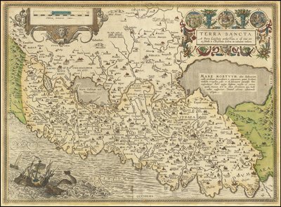 Karte - Terra Sancta, 1584 von Abraham Ortelius