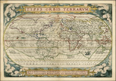 Orbis Terrarum Veröffentlichung Antwerpen 1572 von Abraham Ortelius