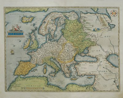 Karte von Europa, aus Theatrum Orbis Terrarum von Abraham Ortelius von Abraham Ortelius