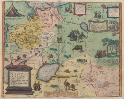 Karte von Russland Aus: Theatrum Orbis Terrarum, 1573 von Abraham Ortelius