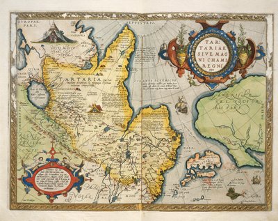 Karte von Tartary, Nord-Zentralasien, aus Theatrum Orbis Terrarum von Abraham Ortelius von Abraham Ortelius