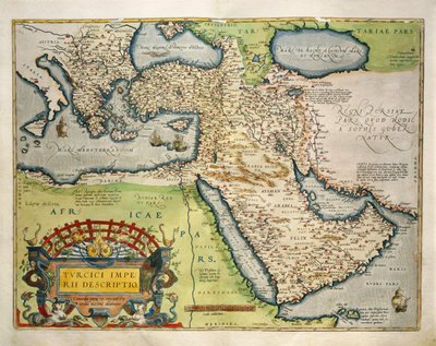 Karte der Türkei, aus Theatrum Orbis Terrarum von Abraham Ortelius von Abraham Ortelius