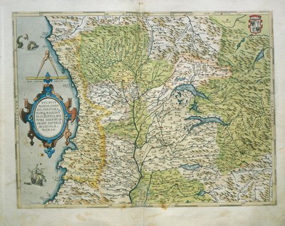 Karte des Herzogtums Mailand, Italien, aus Theatrum Orbis Terrarum von Abraham Ortelius von Abraham Ortelius