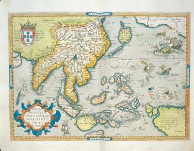 Karte der Indies, aus Theatrum Orbis Terrarum von Abraham Ortelius von Abraham Ortelius