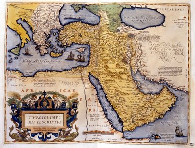 Osmanisches Reich im Jahr 1588. Atlas von Abraham Ortelius von Abraham Ortelius