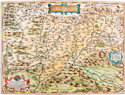 Transilvania Geographische Karte des Gebiets Transilvania (Siebenbürgen) aus „Theatrum Orbis Terrarum“ von Abraham Ortelius von Abraham Ortelius