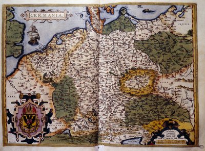 Ansicht von Preußen. Tafel aus einer Ausgabe von „Theatrum Orbis Terrarum“ des Kartographen Abraham Ortelius (1527-1598) von Abraham Ortelius