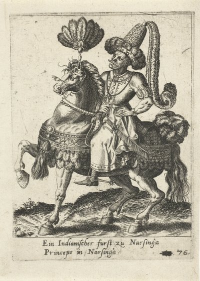 Indischer Fürst zu Pferd von Abraham de Bruyn (attributed to)