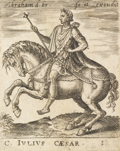 C. Julius Caesar aus Zwölf Kaiser zu Pferd, ca. 1565-1587 von Abraham de Bruyn