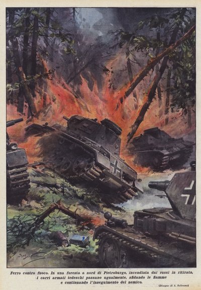 Eisen gegen Feuer von Achille Beltrame
