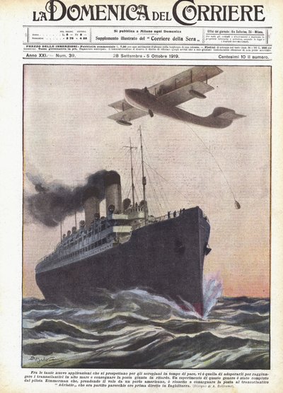 Unter den vielen neuen Anwendungen, die sich für Flugzeuge in Friedenszeiten abzeichnen von Achille Beltrame