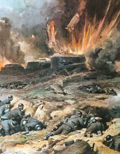 Frankreich, Maginot-Linie, Illustration aus 