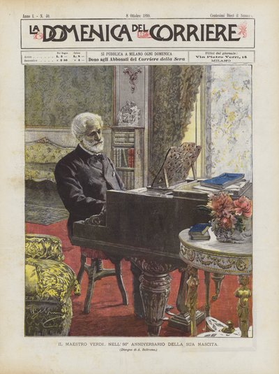 Maestro Verdi, am 86. Jahrestag seiner Geburt von Achille Beltrame