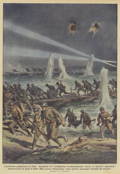 Der japanische Vormarsch in China von Achille Beltrame
