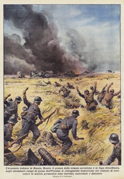 Der deutsche Vormarsch in Russland von Achille Beltrame