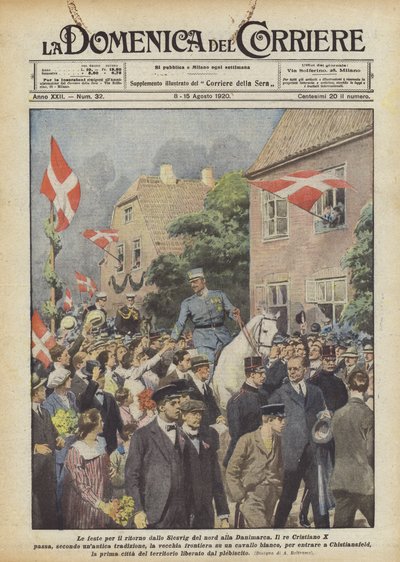 Die Feierlichkeiten zur Rückkehr Nordschleswigs nach Dänemark von Achille Beltrame