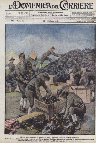 Seltene Waren auf dem Weg nach Amerika von Achille Beltrame