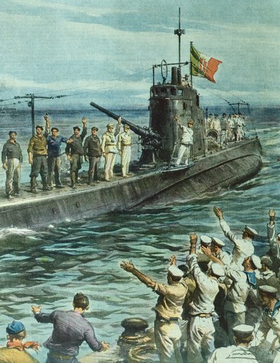 U-Boot kehrt zur Basis zurück, 7. September von Achille Beltrame